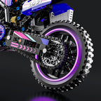 Mesiondy Off-Road Motocross Bike Building Kit – 476 PCS Premium Brick System | Dirt Bike Technic Model | Racing Decal Detail