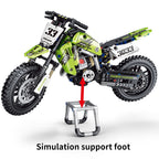 Mesiondy Championship Off-Road Dirt Bike Building Kit – 476 PCS Premium Brick System | Motocross Racing Model | Number 33 Livery