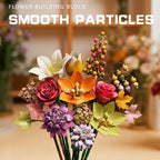 Mesiondy Eternity Flowers Bouquet Building Kit – 813 PCS DIY Artificial Floral Arrangement | Premium Brick System | Gift-Ready Box