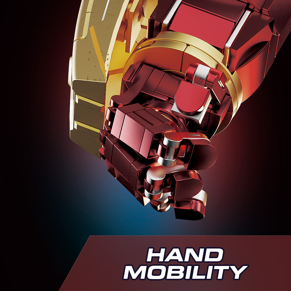 Mesiondy Titan-Class Heavy Armor Mech Building Kit – 2600+ PCS Premium Brick System | Semi-Mechanical Deconstructed Collectible | Light-Up Eye Effects
