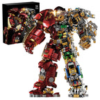 Mesiondy Titan-Class Heavy Armor Mech Building Kit – 2600+ PCS Premium Brick System | Semi-Mechanical Deconstructed Collectible | Light-Up Eye Effects