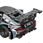 Mesiondy Silver Arrow GT Black Series Building Kit – 1466 PCS Premium Brick System | 1:14 Scale German Supercar | AMG Racing Livery