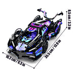 Mesiondy Cyberpunk V12 Hypercar Building Kit – 1039 PCS Premium Brick System | Italian Supercar Technic Model | Scissor Door & Active Wing Detail