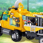 Mesiondy Prehistoric Apex Predator Expedition Building Set – 546 PCS Premium Brick System | Dino Transport Truck, Watchtower & Dinosaur Figures