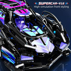 Mesiondy Cyberpunk V12 Hypercar Building Kit – 1039 PCS Premium Brick System | Italian Supercar Technic Model | Scissor Door & Active Wing Detail