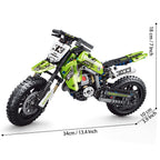 Mesiondy Championship Off-Road Dirt Bike Building Kit – 476 PCS Premium Brick System | Motocross Racing Model | Number 33 Livery
