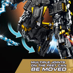 Mesiondy Obsidian Enforcer Mech Building Kit – 2362 PCS Premium Brick System | Energy Whip Effects | Light-Up Reactor Details