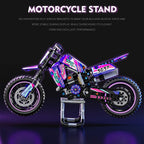 Mesiondy Off-Road Motocross Bike Building Kit – 476 PCS Premium Brick System | Dirt Bike Technic Model | Racing Decal Detail
